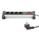 Digitus Блок розеток Office, 4xSchuko 16A, 2xUSB 2A, выключатель, 1.5м, вилка Schuko (DA-70614)