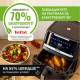 Tefal Tefal air fryer Easy Fry Silence XXL, 1800W, bowl-7l, sensor control, plastic, black (EY8428E0)
