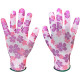 Verto Рукавички робочі Verto, поліестер, р.9, рожевий в квіточку (97H148)