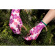 Verto Рукавички робочі Verto, поліестер, р.9, рожевий в квіточку (97H148)