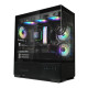 Zalman PC case Chronix without PSU, 1xUSB3.0, 1xUSB2.0, 1x Type C, 2x120mm ARGB Reverse, 1x120mm ARGB, VGA 410mm, LCS ready, TG Side/Front Panel, ATX, black (CHRONIXBLACK)