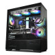 Zalman PC case Chronix without PSU, 1xUSB3.0, 1xUSB2.0, 1x Type C, 2x120mm ARGB Reverse, 1x120mm ARGB, VGA 410mm, LCS ready, TG Side/Front Panel, ATX, black (CHRONIXBLACK)
