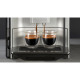 Siemens Siemens Coffee machine, 1.7L, auto capuchino maker, LED display, auto recipe-8, black-silver (TE653M11RW)