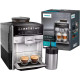 Siemens Siemens Coffee machine, 1.7L, auto capuchino maker, LED display, auto recipe-8, black-silver (TE653M11RW)