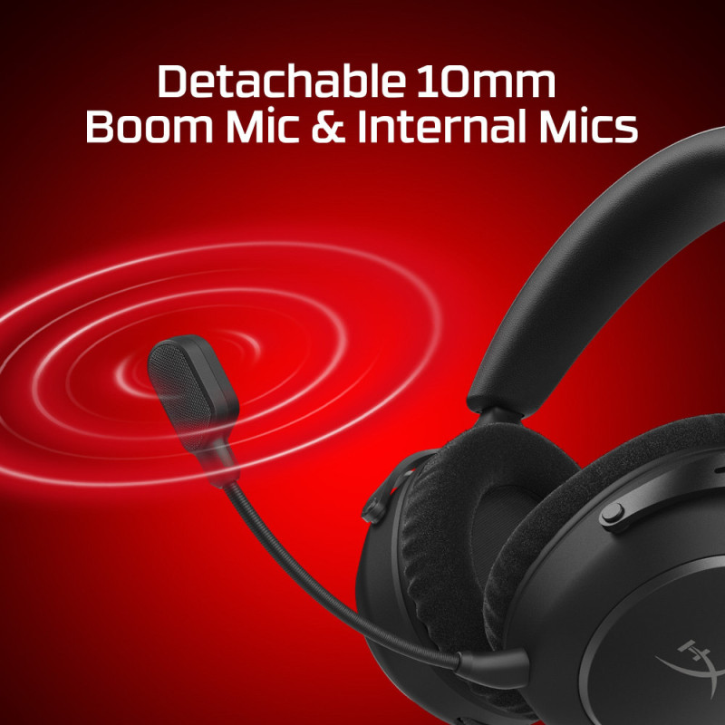 HyperX Гарнітура ігрова Cloud Alpha 2 WL/BT/mini-jack/USB-A/USB-C, 0.5м/1.5м, чорний (AJ5C7AA)