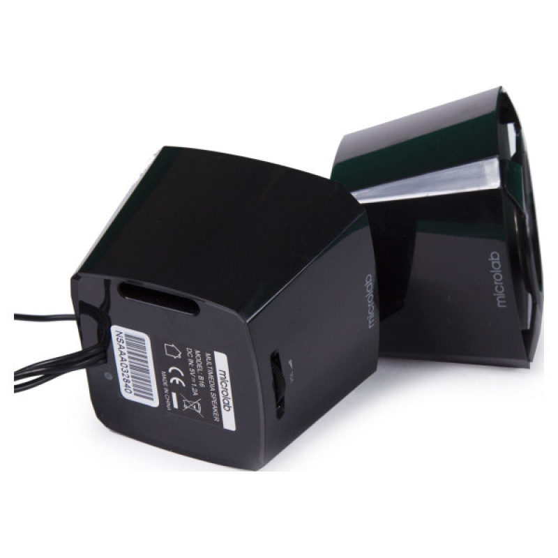 Microlab Акустическая система B-16 2.0, USB, mini-jack, черный