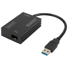Переходник USB 3.0 AM to SFP Ethernet 1000Mbps black Digitus (DN-3026)