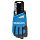 Graphite work gloves, synthetic leather, wrist fixation, size 10/, black and blue (97G100)