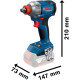 Bosch Bosch impact wrench GDX 18V-285 18V up to 3600 rpm 285 Nm square 1/2  ZP 1.1 kg (0.601.9N2.120)