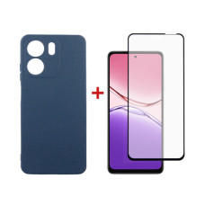 Чохол до мобільного телефона Dengos Oppo A5x Carbon+glass Blue (DG-KM-176)
