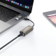 Адаптер USB-C + USB A to RJ45 Ethernet 100Mbps XO (HUB018.black)