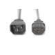 Digitus Power Cord extension cable, C14 - C13 M/F, 1.2m, H05VV-F3G 0.75qmm (AK-440201-012-S)
