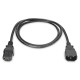 Digitus Power Cord extension cable, C14 - C13 M/F, 1.2m, H05VV-F3G 0.75qmm (AK-440201-012-S)