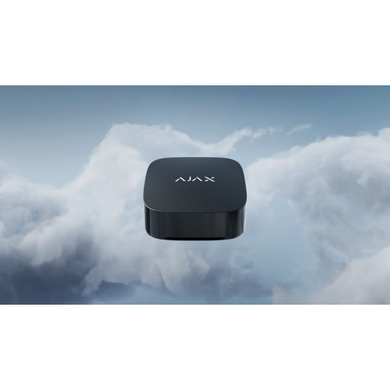 Ajax Air quality sensor LifeQuality Jeweler, temperature, humidity, CO level, wireless, black (000029709)