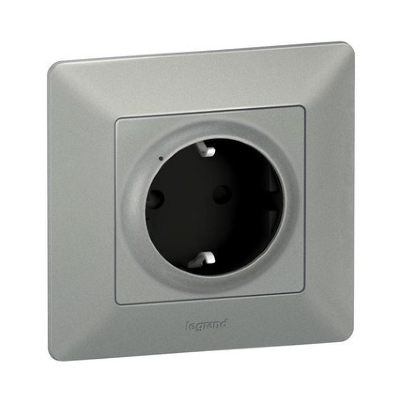 Legrand Розумна розетка 2К + З (Valena Life with NETATMO)[Aluminum]