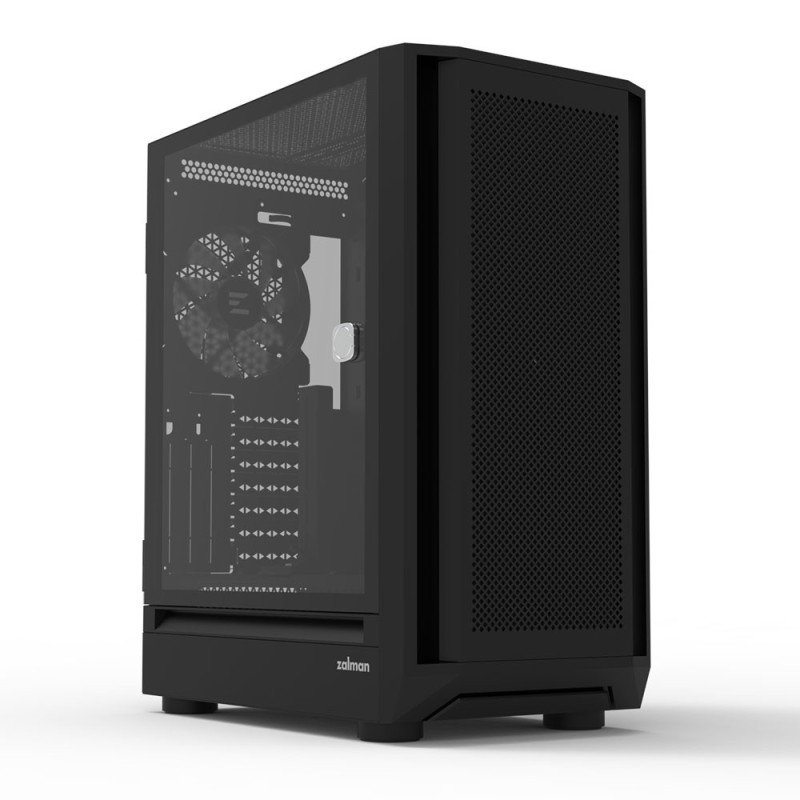 Zalman PC case I6 without PSU 1xUSB3.0, 1xUSB2.0 1xUSB Type-C 4x140mm RGB VGA 355mm LCS ready TG Side Panel ATX black (I6BLACK)