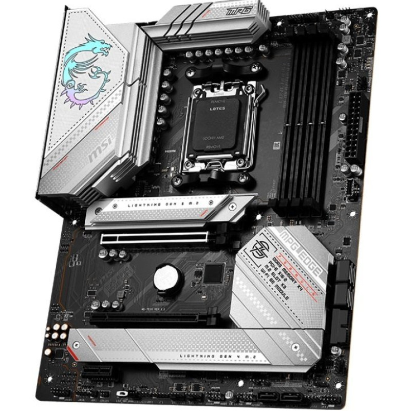 MSI Motherboard MPG B650 EDGE WIFI sAM5 B650 4xDDR5 M.2 USB HDMI-DP WiFi BT ATX