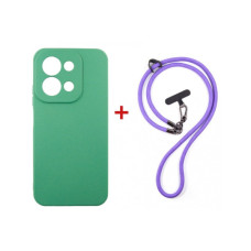Чохол до мобільного телефона Dengos Case + Cross-body Strap Xiaomi Redmi 15C Mint+Purple (DG-KM-CCRB-50)