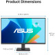 ASUS Monitor 27  VA279HG D-Sub, HDMI, Audio, IPS, 120Hz, 1ms, sRGB 99%, AdaptiveSync (90LM04J1-B02371)