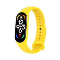 Ремешок для фитнес браслета BeCover Silicone для Xiaomi Mi Smart Band 7 Yellow (707487)