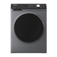 Hitachi Стирально-сушильная машина фронтальная, 8(5)кг, 1400, A, 60см, дисплей, пар, инвертор, серебристый (BD-D802HVOS)