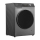 Hitachi Стирально-сушильная машина фронтальная, 8(5)кг, 1400, A, 60см, дисплей, пар, инвертор, серебристый (BD-D802HVOS)