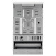 Electrolux Плита  электрическая стеклокерамическая, 57л, 50x60см, конвекция, белый (LKR520066W)
