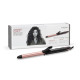 BaByliss curling iron, 37V, temp. modes-6, D -19mm, 160-210С, thermal mat, quartz, ceramic, black-pink (C450E)
