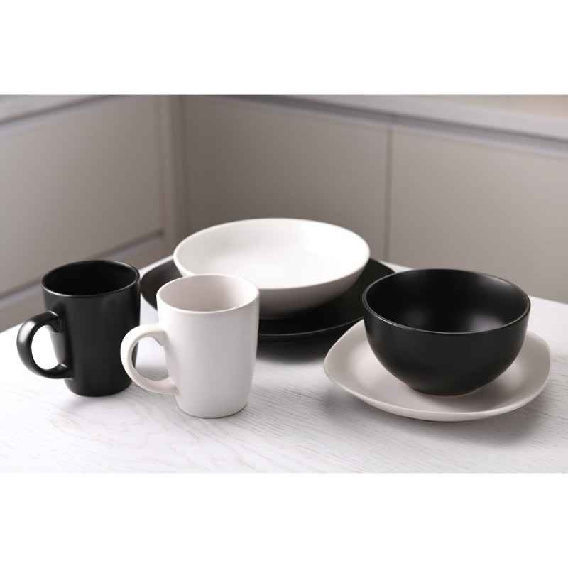 ARDESTO Rectangular dish Molize, 25х14 cm, black, ceramics
