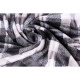 ARDESTO Flannel blanket, 200x220cm, grey check, 100% polyester (ART0102PB)