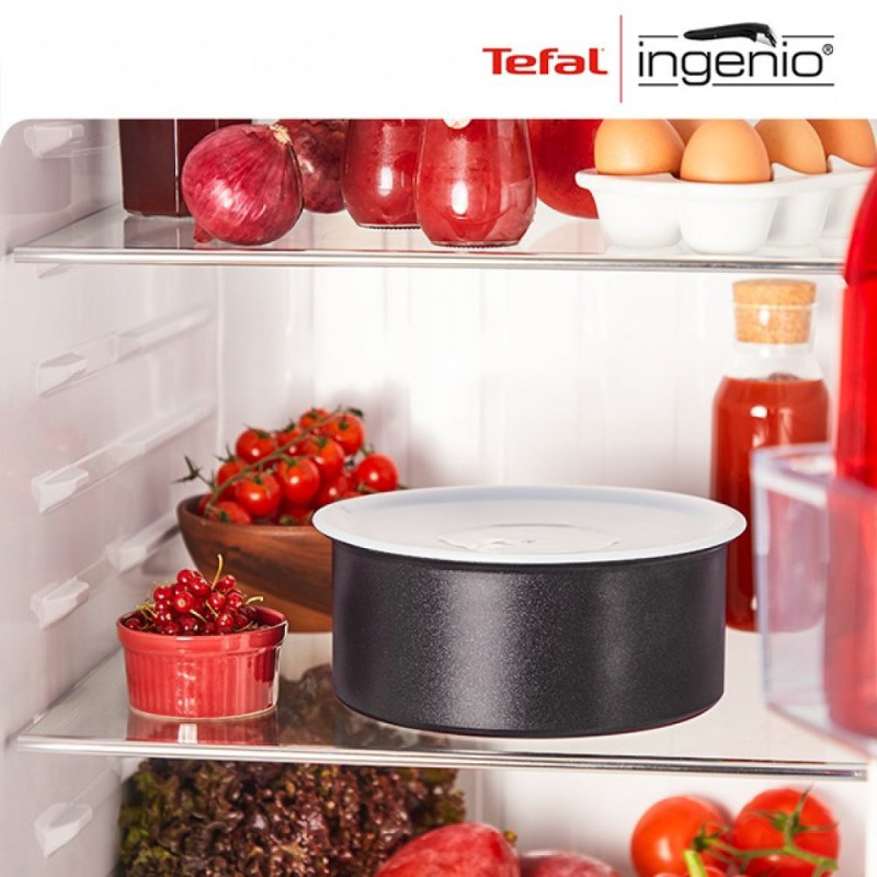 Tefal Набор посуды Ingenio Daily Chef 8 предметов, алюминий, крышка, сменная ручка (L7629242)