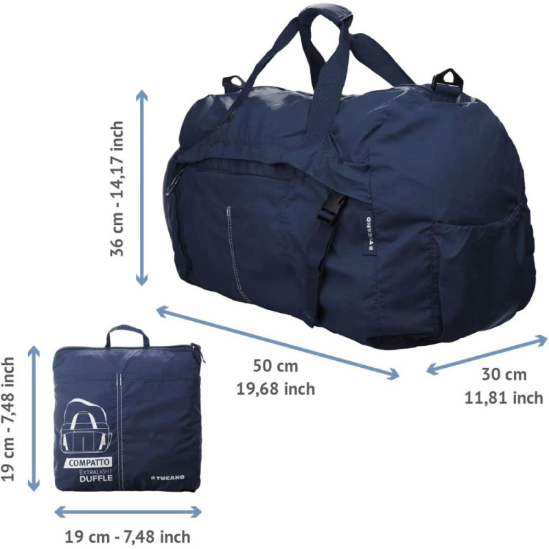 Tucano COMPATTO XL WEEKENDER PACKABLE BLUE (BPCOWE-B)