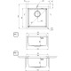 Deante Kitchen set Olfato steel sink ZPO_R10A + tap BQO_R72M, brushed gold (ZPOER10A)
