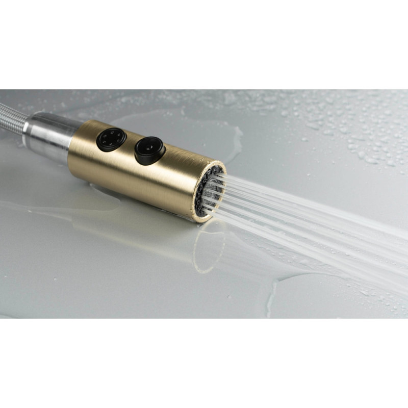 Deante Kitchen set Olfato steel sink ZPO_R10A + tap BQO_R72M, brushed gold (ZPOER10A)