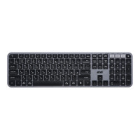 2E Клавиатура мембранная KS240 110key, WL/BT, EN/UK, серо-чёрный (2E-KS240WG_UA)