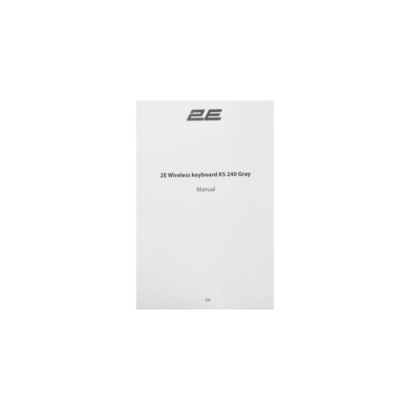2E Keyboard membrane KS240 110key, WL/BT, EN/UK, grey-black (2E-KS240WG_UA)
