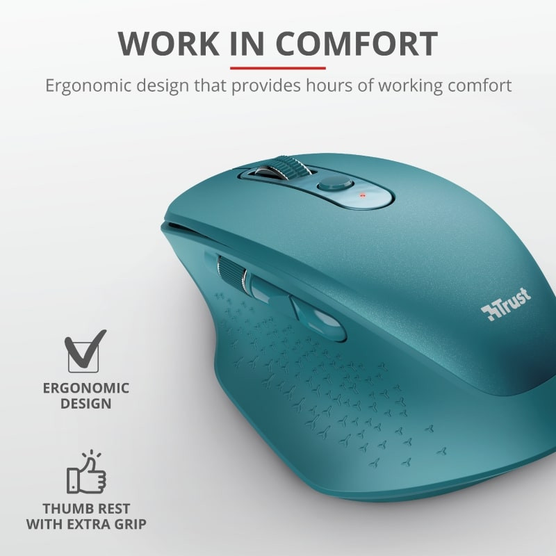 Trust Mouse OZAA RECHARGEABLE WL Blue (24034_TRUST)
