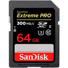 SanDisk Карта пам'яті SanDisk SD 64GB C10 UHS-II U3 R280/W100MB/s Extreme Pro V60 (SDSDXEP-064G-GN4IN)