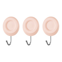 ARDESTO Набір гачків самоклеючих Ardesto Круг 3шт, пластик, рожевий (ARHC2803RP)
