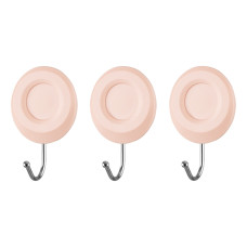 ARDESTO Набір гачків самоклеючих Ardesto Круг 3шт, пластик, рожевий (ARHC2803RP)