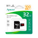 Карта памяти Apacer 32GB microSD class 10 UHS-I V10 A1 (AP32GMCSH10UB-R)