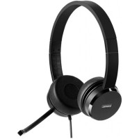 Lenovo Гарнітура ПК стерео On-ear 100, USB, 1.8м, чорний (4XD0X88524)