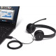 Lenovo Гарнитура ПК стерео On-ear 100, USB, 1.8м, черный (4XD0X88524)