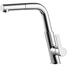 Deante Sink tap Silia, spout length - 233mm, pull-out, 1-handle, chrome (BQS_073M)