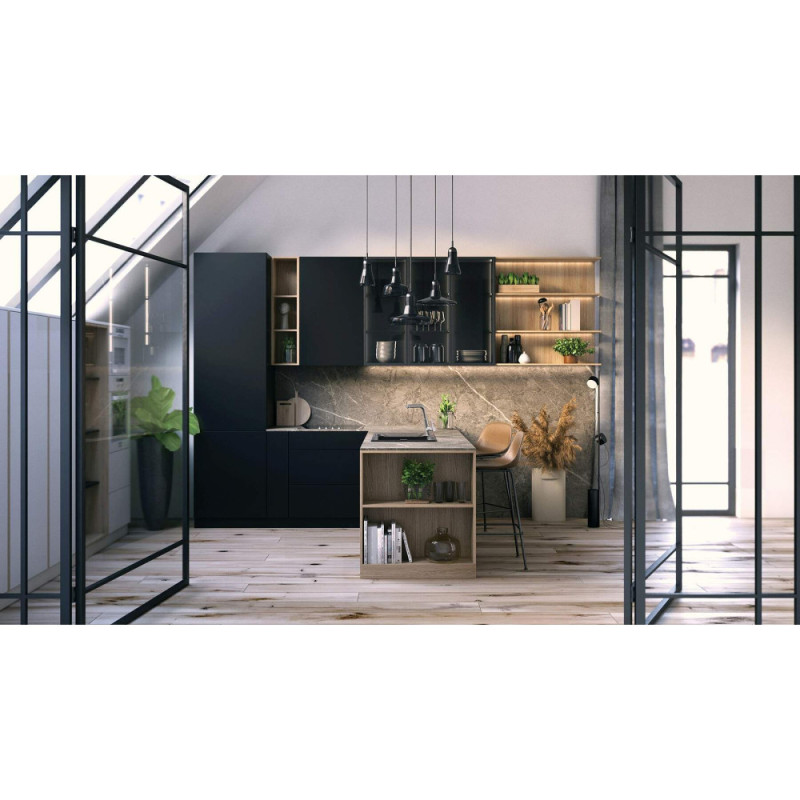 Deante Смеситель для кухни Silia, дл.излива - 233мм, вытяжной, 1 рычаг, хром (BQS_073M)
