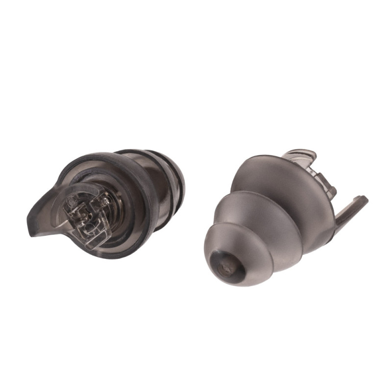 2E Tactical Protective earplugs Switch EP1 Black with a switch, size M, NRR 22/14 dB, passive (2E-EPWS1MBK)