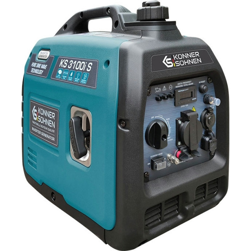 Könner & Söhnen Генератор бензиновий інверторний KS 3100i S, 230В, 3.1кВт, ручний тартер, 21.5кг (KS3100IS)
