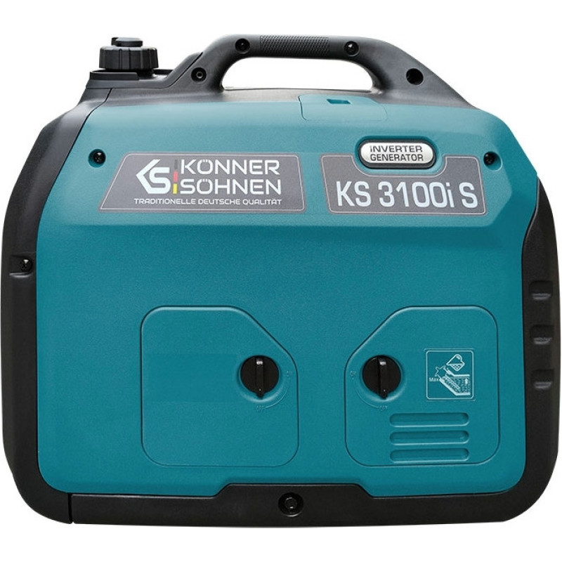 Könner & Söhnen Генератор бензиновий інверторний KS 3100i S, 230В, 3.1кВт, ручний тартер, 21.5кг (KS3100IS)