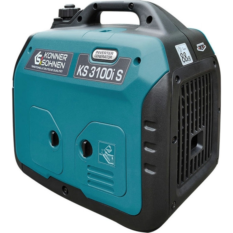 Könner & Söhnen Генератор бензиновий інверторний KS 3100i S, 230В, 3.1кВт, ручний тартер, 21.5кг (KS3100IS)