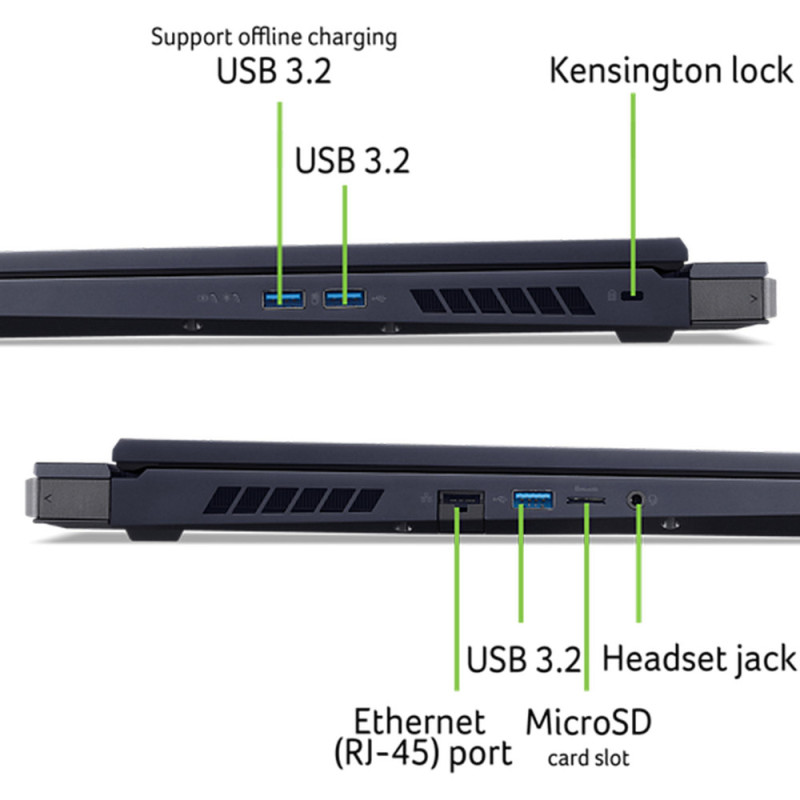 Acer Ноутбук Predator Helios 18 PH18-72 16" WQXGA, Intel i9-14900HX, 32GB, F4TB, NVD4090-16, Lin (NH.QRSEU.001)